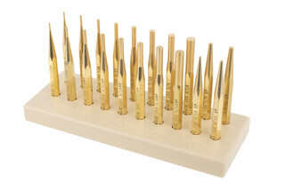 Brownells Brass Punch Set with included bench block